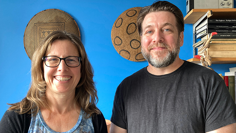 Filmmakers Margo Guernsey and David Camlin at DER's Summer Sponsorship Social, June 2024